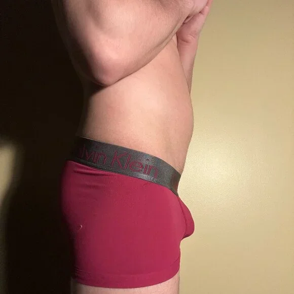 Calvin Klein Low Rise Trunk Men's Zinc (Purple, Medium) - Picture 3 of 6